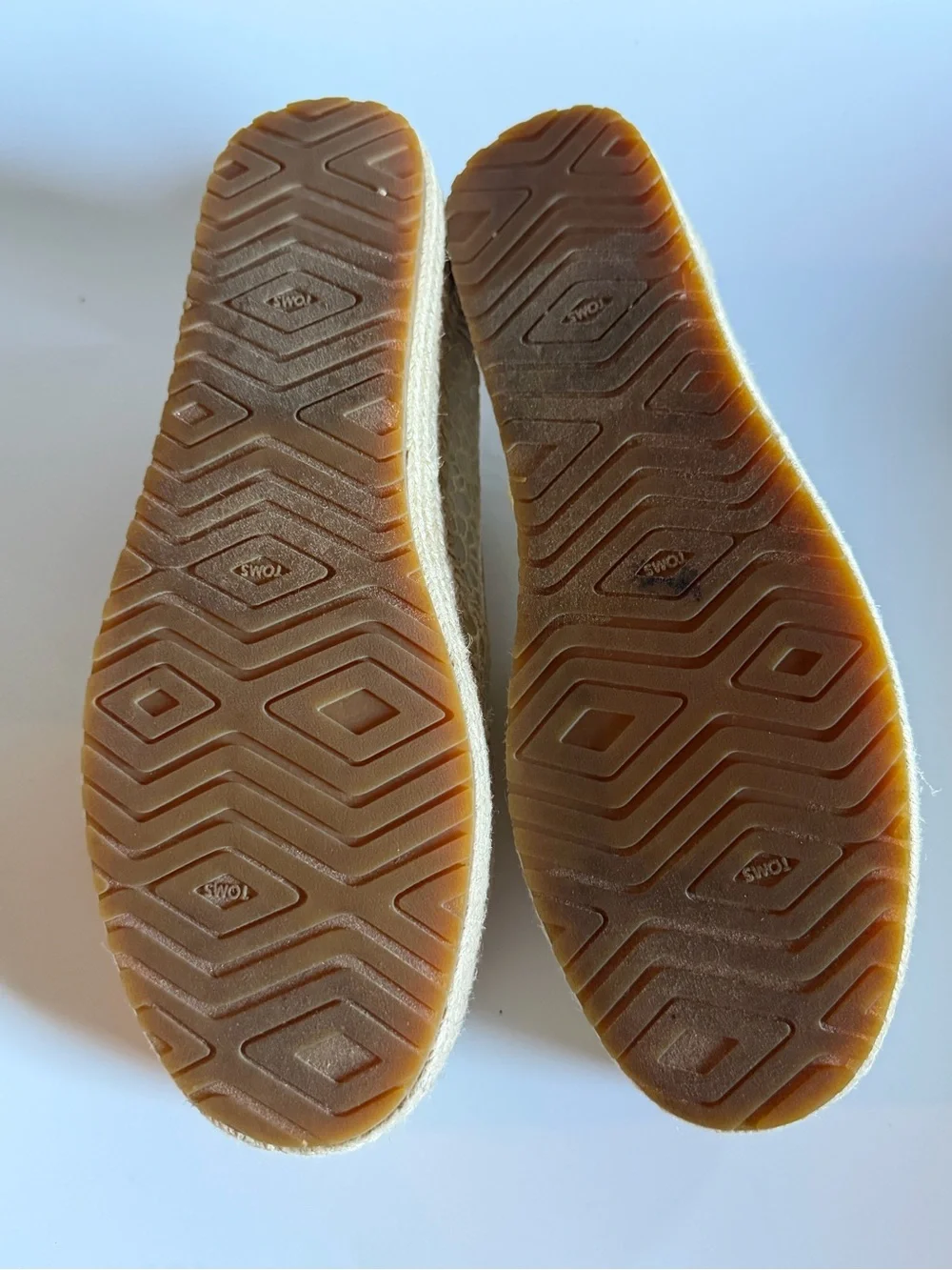 TOMS Women's Valencia Canvas Platform Espadrilles, Natural Moroccan Crochet 8